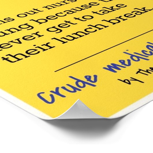 医学的ユーモア ポスター (角)