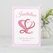 医学的気に、ナース。聴診器とハートテンプレート 招待状 (スタンド正面)