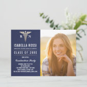 医学看護学校卒業式の招待状 招待状 (スタンド正面)