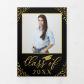 医学看護学校卒業発表 三つ折り招待状 (カバー)