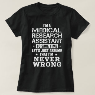 医学研究助手 Tシャツ
