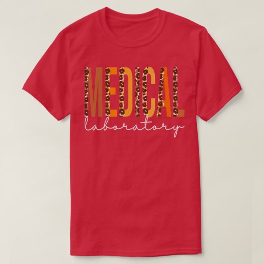 医学研究室ヒョウ秋秋愛好家 Tシャツ (デザイン正面)