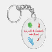 医学研究室科学者研究週間 キーホルダー (正面左)