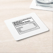 医学研究所科学者 |実験化学の才能 スクエアペーパーコースター (アングル)