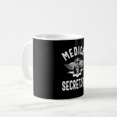 医学秘書の肩書きギフト コーヒーマグカップ (正面左)
