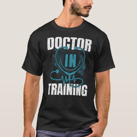医学系学生グラフのトレーニングの医師 Tシャツ (正面)