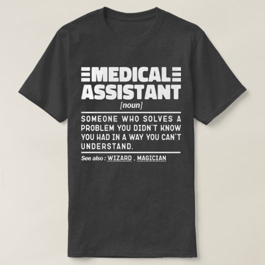 医学補助名詞薬学院生 Tシャツ (デザイン正面)