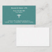 医学認可された実用的なナース 名刺 (正面/裏面)