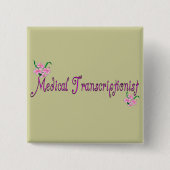 医学転写主義の贈り物 缶バッジ (正面)