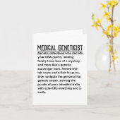 医学遺伝学者 カード (黄色い花)