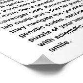 医学遺伝学者 ポスター (角)