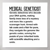 医学遺伝学者 ポスター (正面)