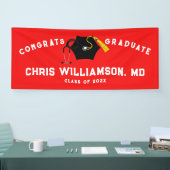 医学部の卒業 横断幕 (トレードショー)