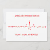 医学部卒業カード 招待状 (正面)