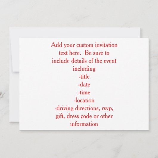 医学部卒業カード 招待状 (裏面)