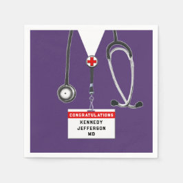 医学部卒業ナプキン スタンダードカクテルナプキン