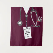 医学部卒業バナー タペストリー (正面)