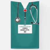 医学部卒業バナー 横断幕 (縦)