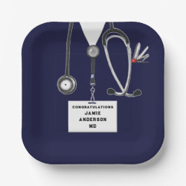 医学部卒業パーティープレート ペーパープレート