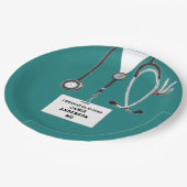 医学部卒業パーティープレート ペーパープレート (アングル)