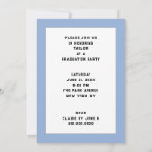 医学部卒業パーティー招待状 招待状 (裏面)