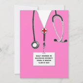 医学部卒業パーティー 招待状 (正面)