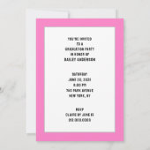 医学部卒業パーティー 招待状 (裏面)