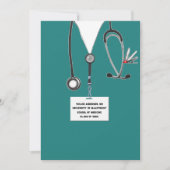 医学部卒業パーティー 招待状 (正面)