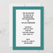 医学部卒業パーティー 招待状 (裏面)