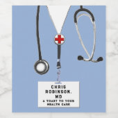 医学部卒業ワインラベル ワインラベル (シングルラベル)