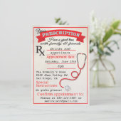 医学部卒業式処方箋招待状 招待状 (スタンド正面)