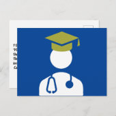 医学部卒業招待状 案内ポストカード (正面/裏面)