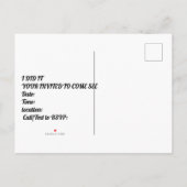 医学部卒業招待状 案内ポストカード (裏面)