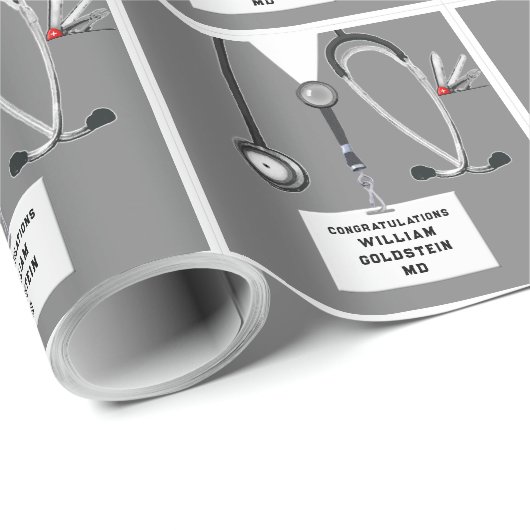 医学部卒業祝い包装紙 ラッピングペーパー (ロールコーナー)