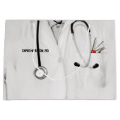 医学部卒業祝い大きなギフトバッグ ラージペーパーバッグ (正面)