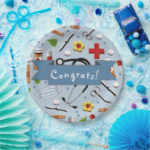 医学部卒業紙プレート ペーパープレート (パーティー)