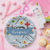 医学部卒業紙プレート ペーパープレート (パーティー)