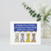医学部卒業者おめでとう ポストカード (スタンド正面)
