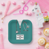 医学部卒業 ペーパープレート (パーティー)