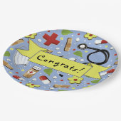 医学部卒業 ペーパープレート (アングル)