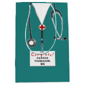 医学部卒業 ミディアムペーパーバッグ (正面)