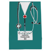 医学部卒業 ミディアムペーパーバッグ (裏面)