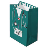 医学部卒業 ミディアムペーパーバッグ (裏面アングル)