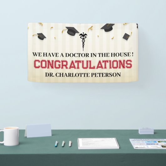 医学部卒業 横断幕 (トレードショー)