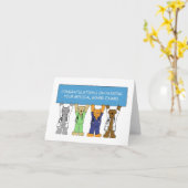 医学部受験おめでとう カード (黄色い花)