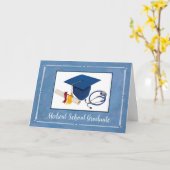 医学部大学院博士後期課程聴診器 カード (黄色い花)