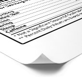 医学部科学者 |実験室化学ギフト ポスター (角)