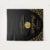 医学部 ブラックゴールド 卒業式 背景 タペストリー (正面(横))