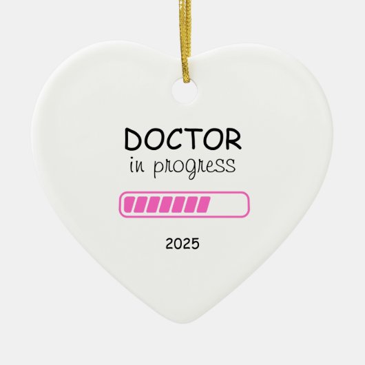 医学部、医学前進呈、博士課程在籍 セラミックオーナメント (正面)