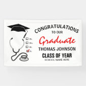 医学部 |新しい医師の御祝い 横断幕 (横)